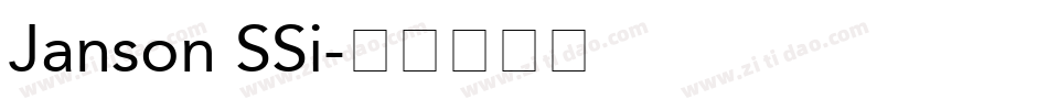 Janson SSi字体转换